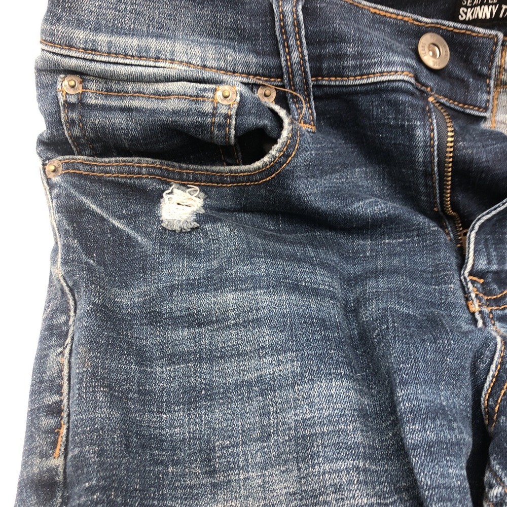 RSQ Seattle Skinny Taper Blue Jeans 30W 30L Preowned 73%C 23%P 2%R 2%Spandex - Picture 4 of 16